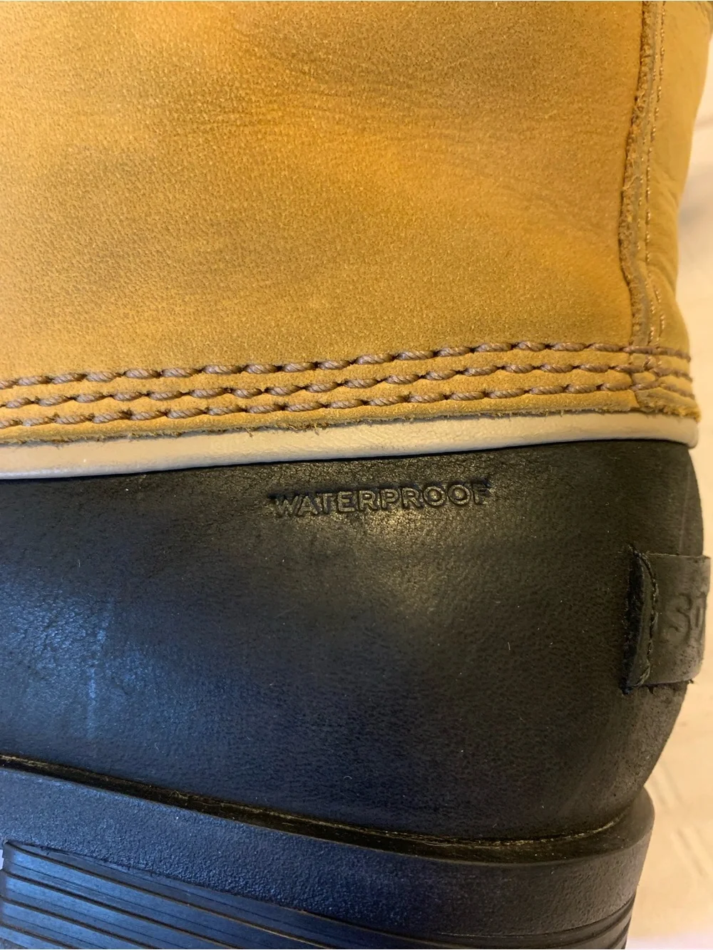 Sorel Women's Tan and Black Lace-Up Waterproof Winter Boots